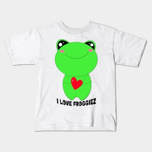 Cute frog lover Kids T-Shirt